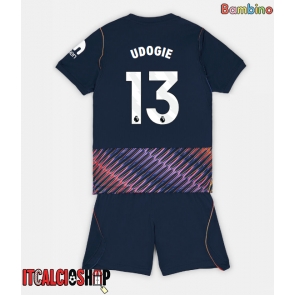 Tottenham Hotspur Destiny Udogie #13 Seconda Maglia Bambino 2026-27 Manica Corta (+ Pantaloni corti)